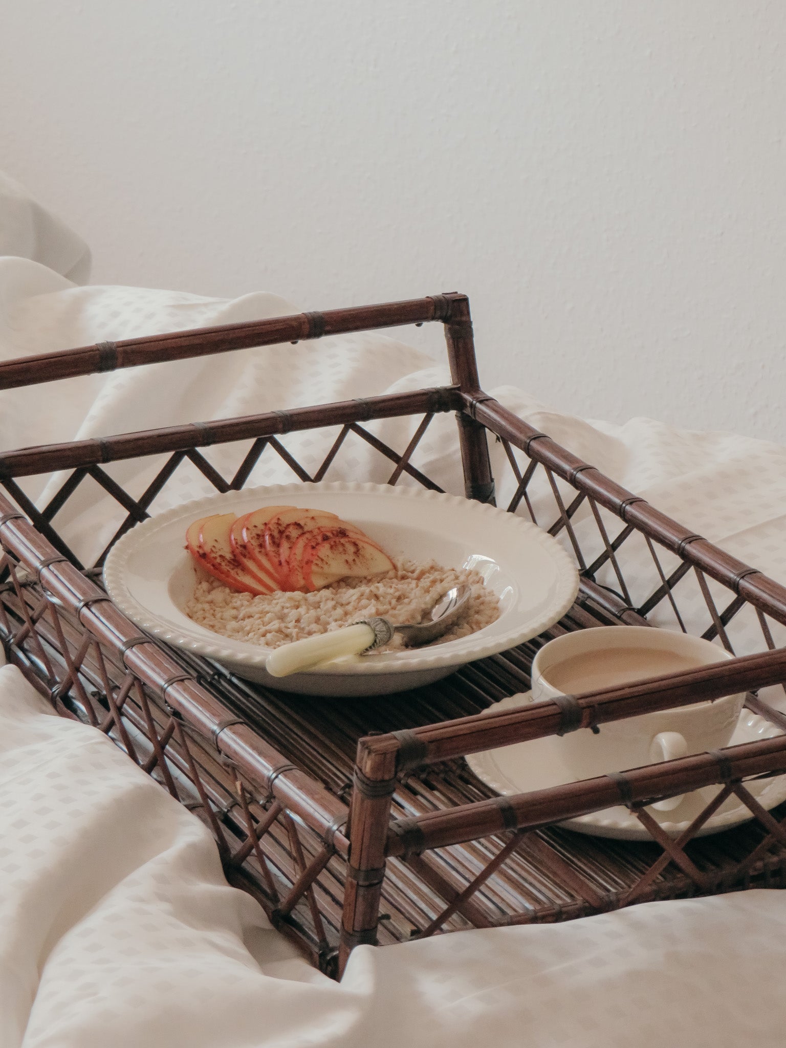 Vintage serveringsbakke | Bambus