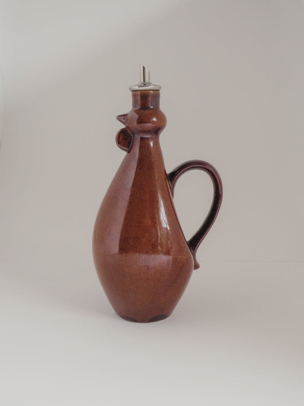 Olie- & eddikeflaske i keramik | Hane | 23 cm