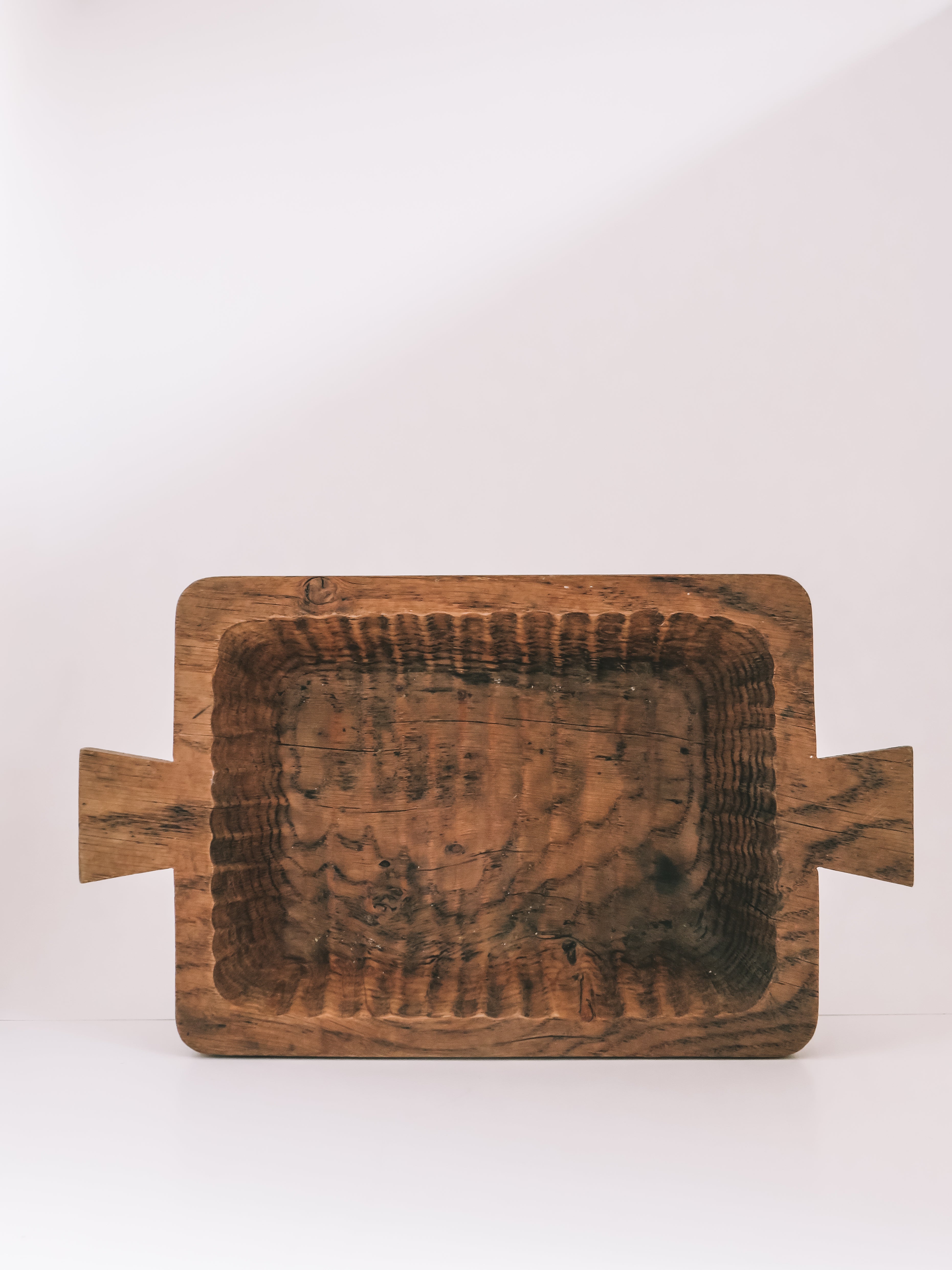Vintage træfad | 31 × 18 cm