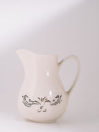 Stor kande med relief | Creme