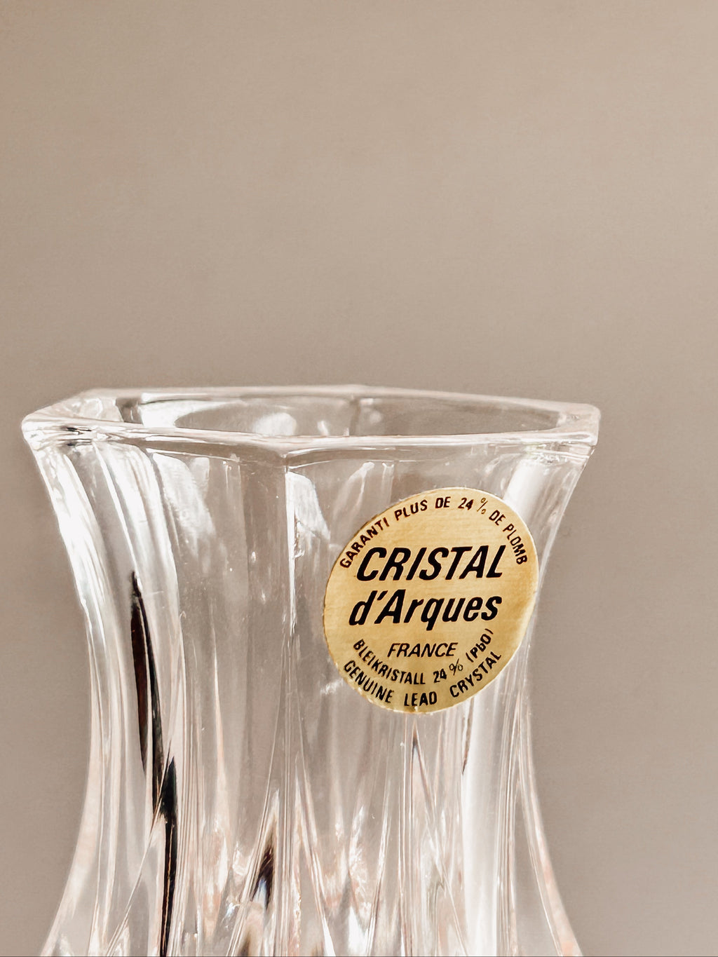 Cristal d'Arques | Fransk krystal-knopvase