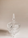 Vintage krystalbonbonnière | Stjerneknop & ornamenteret topknop