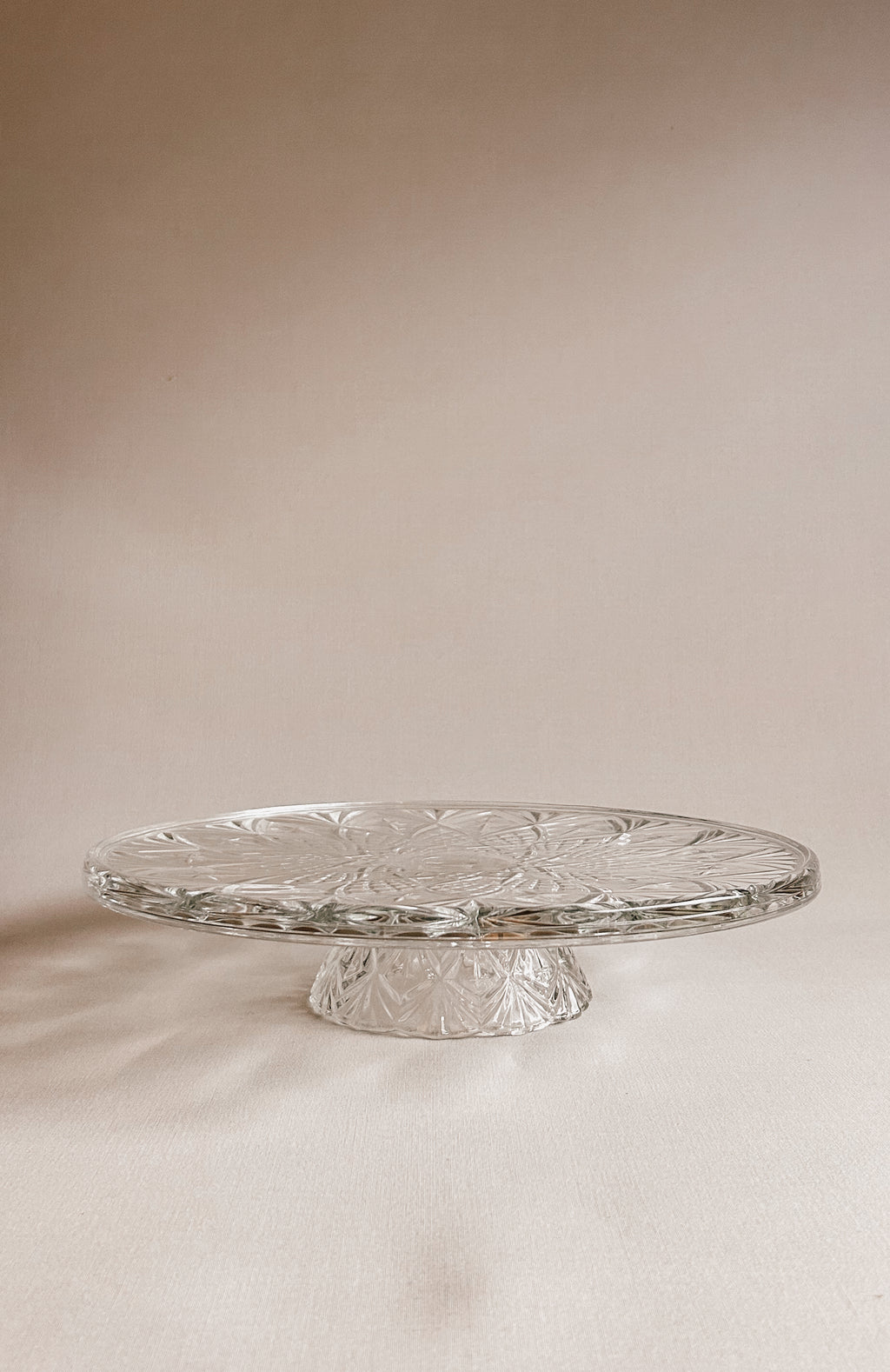 Fransk vintage krystalkageholder | Solstrålemønster