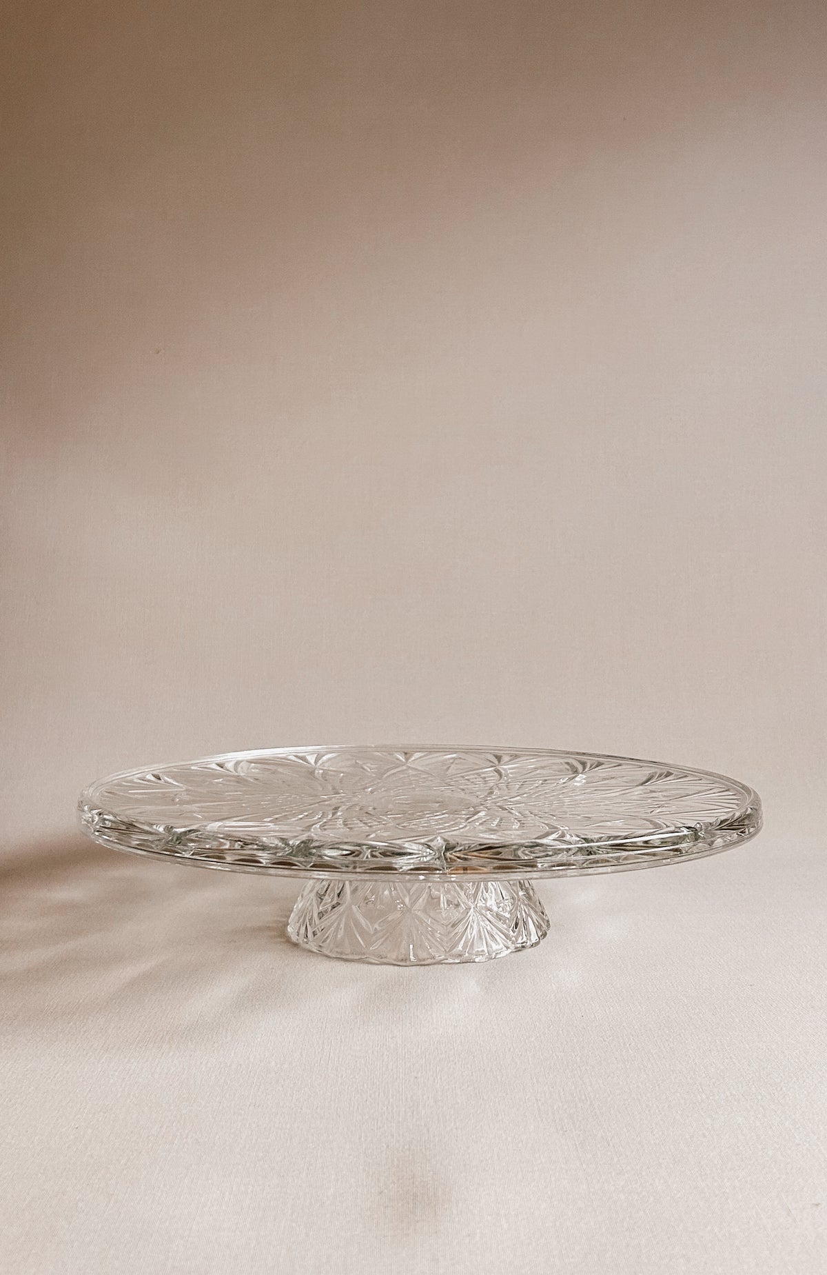 Fransk vintage krystalkageholder | Solstrålemønster