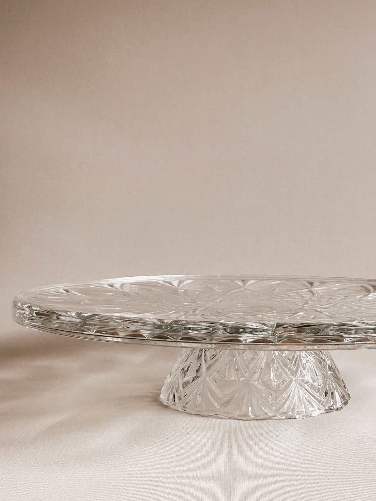 Fransk vintage krystalkageholder | Solstrålemønster