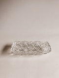 Vintage glasmiskefat | Geometrisk stjernemønster