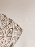 Vintage glasmiskefat | Geometrisk stjernemønster