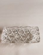 Vintage glasmiskefat | Geometrisk stjernemønster