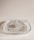Vintage italiensk serveringsfad i glas | Solstrålemønster