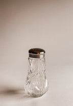 Vintage sukkerstrøer i glas | Stjernemønster