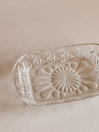Vintage Crystal Serving Dishes | Starburst Pattern – Set of Three