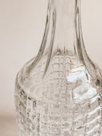 Vintage-presseglas-karaffel | Geometrisk gittermønster