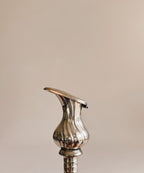 Silver-Tone Bottle Stopper | Fluted Design