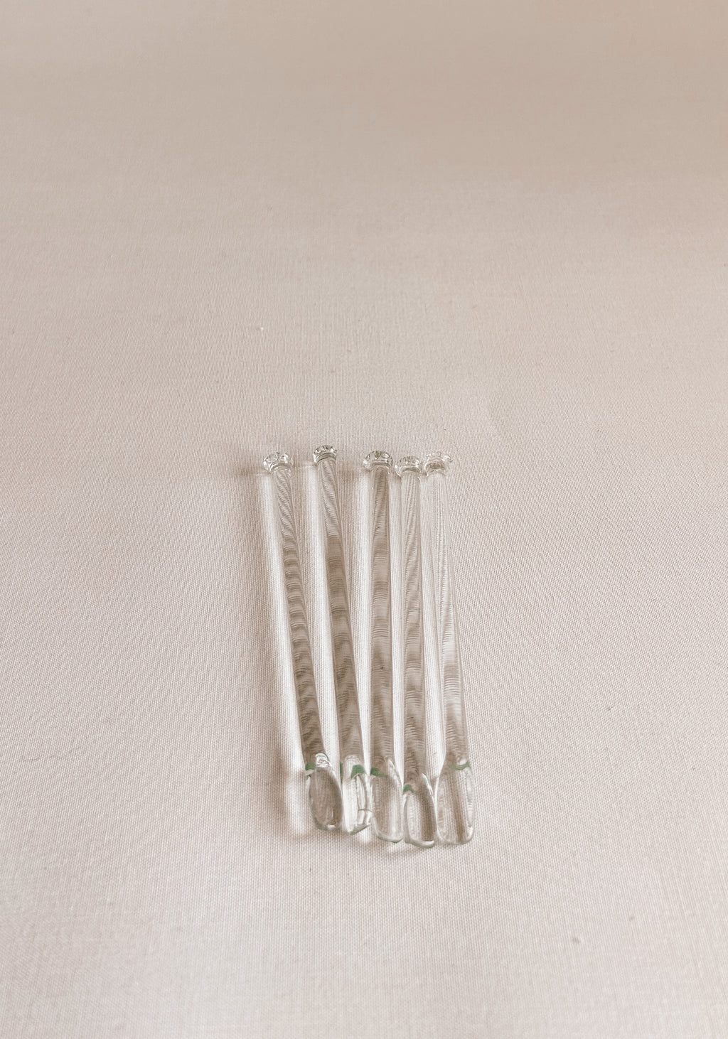 Classic Glass Cocktail Stirrers | Set of 6