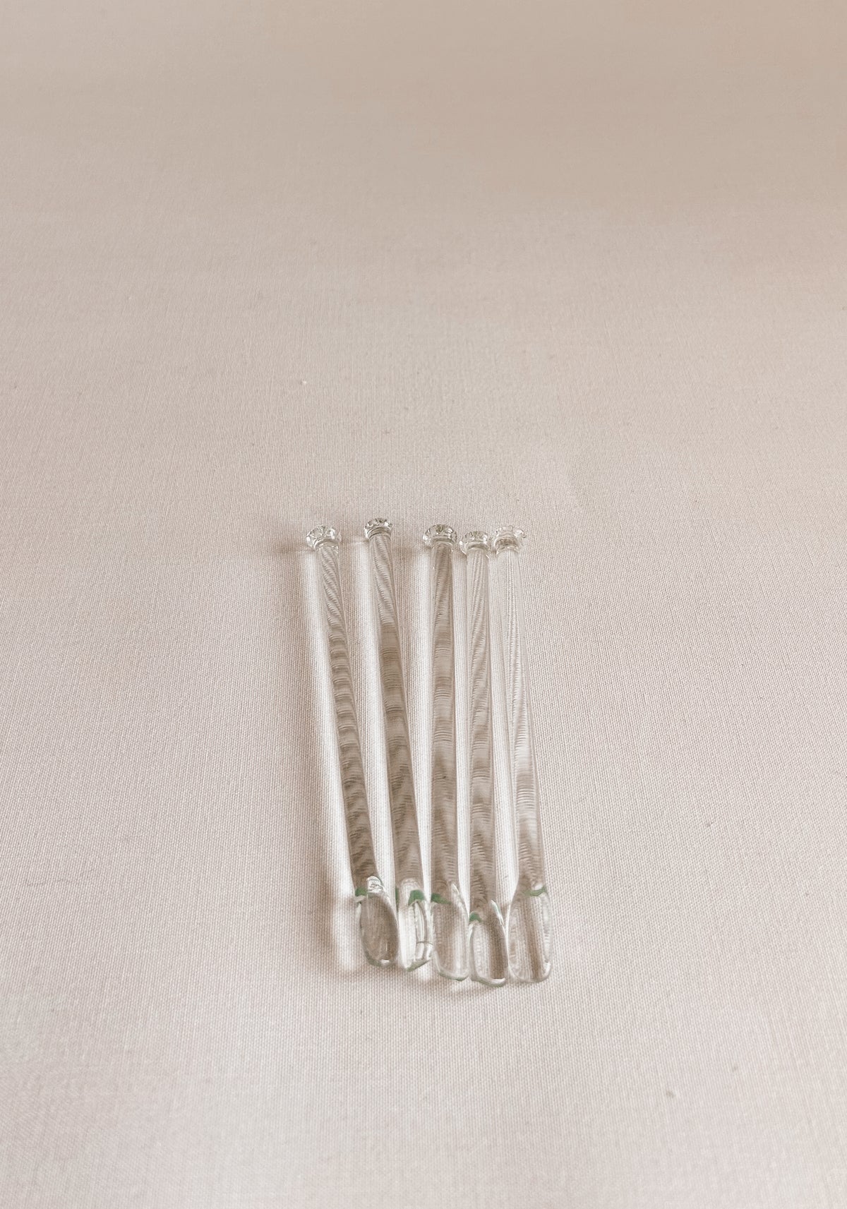 Classic Glass Cocktail Stirrers | Set of 6