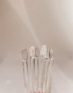 Cocktailrør i glas | Rillet design, sæt med 6