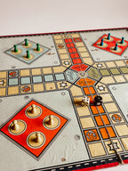 Vintage Ludo-brætspil fra Drechsler's | Klassisk udgave med klappebrik