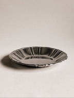 Vintage sølvbelagt skål | Dansk rillet design
