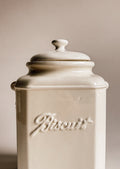 Vintage kiksglas i keramik | Cremehvid