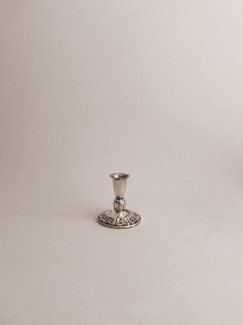 Vintage-lysestage | Fornem blomsterfod